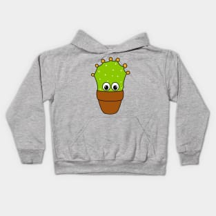 Cute Cactus Design #354: Prickly Pear Cactus With Cute Buds Kids Hoodie